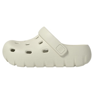 chikoku奶泡洞洞鞋女款夏舒适方孔透气厚底百搭外穿拖鞋防滑沙滩