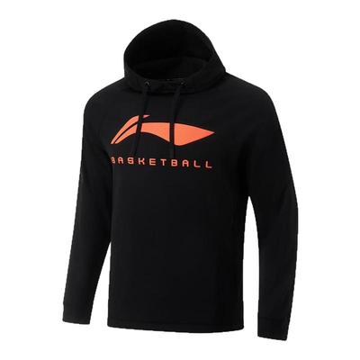 李宁正品CBA专业篮球系列男子加绒保暖运动套头连帽卫衣AWDU527