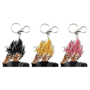 龙珠3D渐变钥匙扣亚克力幻术钥匙链贝吉塔黑悟空二次元背包挂件