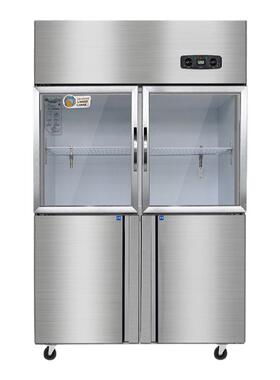 餐厅四门双温立式冷冻柜商用冰箱