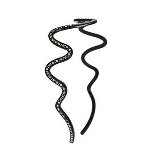 简约高端头箍波浪镶水钻醋酸日常细压发卡呼吸山大头发箍舒服百搭