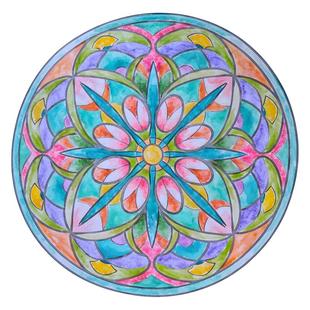 曼陀罗疗愈绘画册涂色画填色本大人成人情绪解压减压绘画心理解读