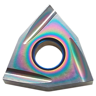 彩色涂层桃型金属陶瓷数控刀片精加工WNGG080402R-C WM22钢件加工