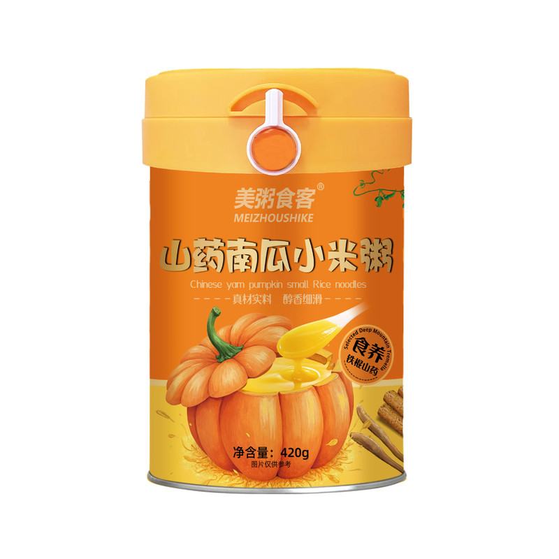 美粥食客山药南瓜小米粥营养代餐早餐冲饮饱腹食品即食米糊冲泡糊