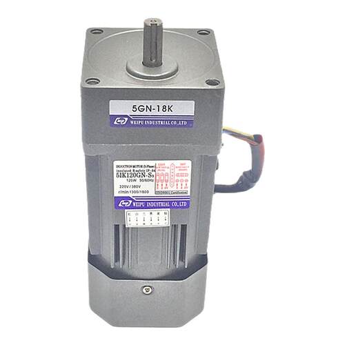 伟普齿轮减速马达/5IK120GN-S3/120W/三相异步电动机三相220V380V
