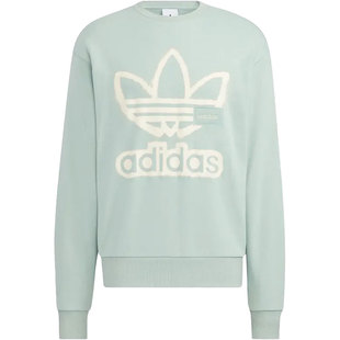 Adidas/阿迪达斯官方正品三叶草男女运动圆领卫衣套头衫HS1996