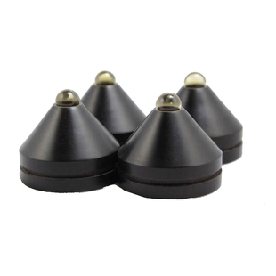 水晶黑檀木音响避震脚钉机架书架落地音箱cd功放胆机黑胶唱机解码