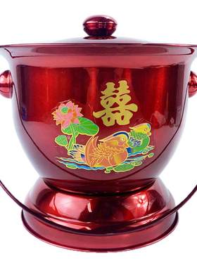 防滑加厚水晶提篮痰盂老人