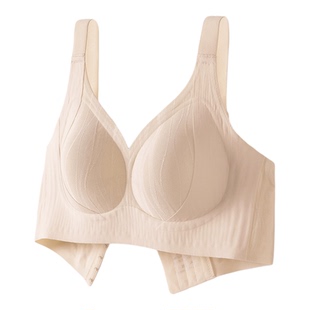 爱戴无痕粉底液内衣隐形文胸罩大胸显小聚拢收副乳防下垂女夏薄款