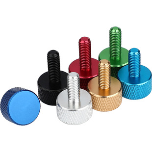 彩色铝合金手拧螺钉调节电脑机箱改装DIY螺丝M3M4M5M16*5/6-10/20
