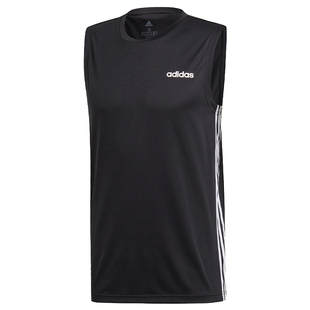 Adidas/阿迪达斯正品当季新款男子D2M SL3S休闲运动T恤背心DU1249