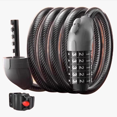 自行车锁专用密码防盗锁山地公路车防偷神器便携固定式电动单车锁