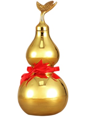 铜葫芦开盖空心朱砂招财室内客厅