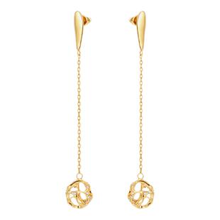 daartemis达弥原创设计肌理系列流苏耳链高级设计感