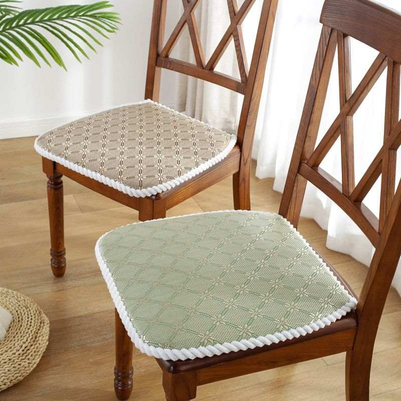 凉席椅子垫四季餐椅垫可藤夏季拆洗屁股席汽车坐垫防滑垫加厚海绵