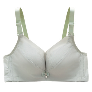 本命年红色无钢圈文胸加厚6cm小胸聚拢调整型内衣女胸罩属虎上托