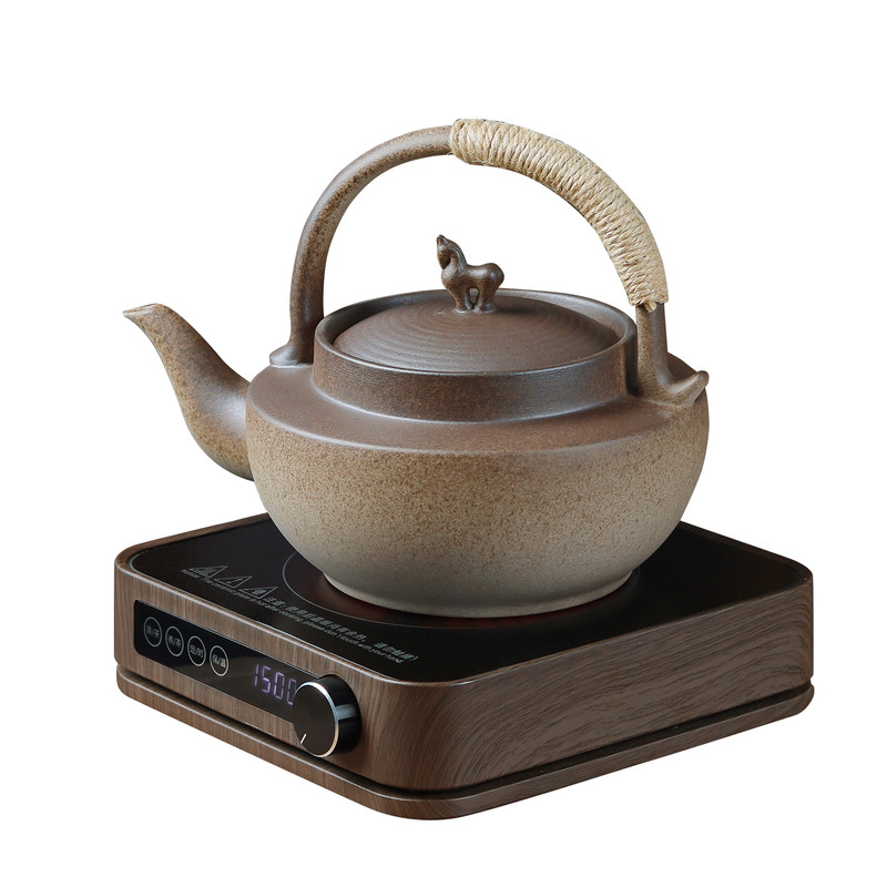 原矿土陶壶手工提梁壶茶壶电陶炉