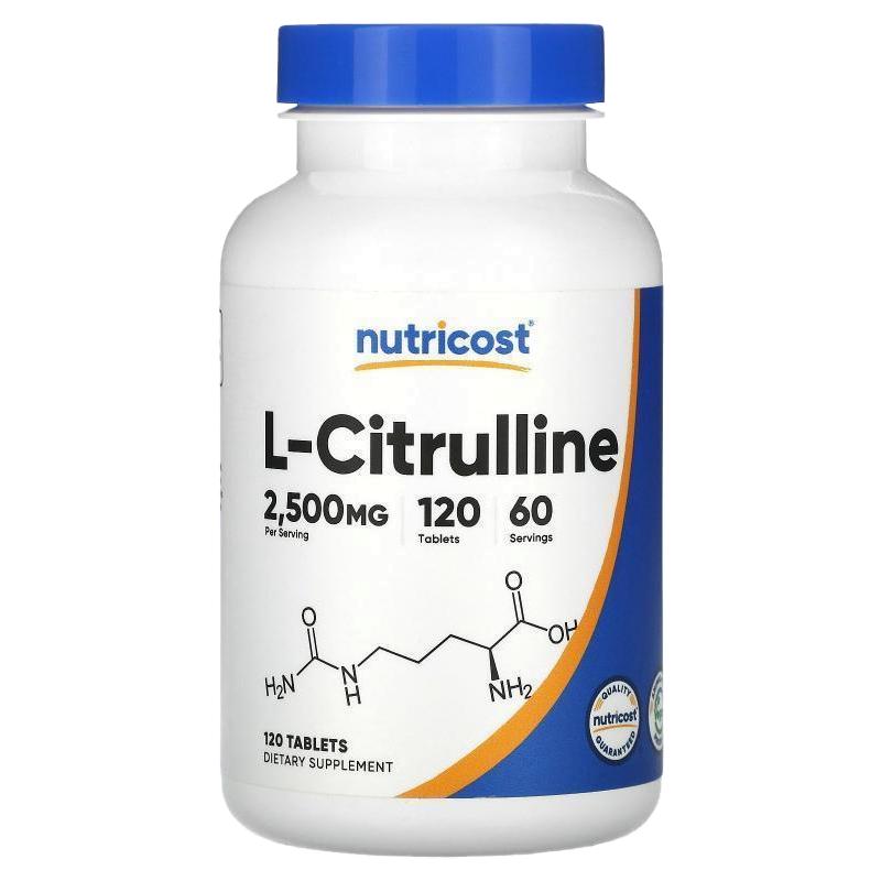 Nutricost运动表现力L-瓜氨酸片助力恢复爆发力耐力肌肉