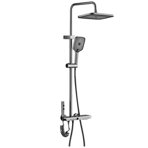 eclerbc爱登堡智能恒温淋浴花洒套装数显氛围灯增压全铜家用沐浴