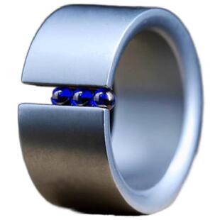 什翠NIESSING款算盘Abacus钛钢戒指球体可滚动极简情侣宽版戒指