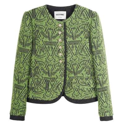 米思阳减龄淑女花色短外套