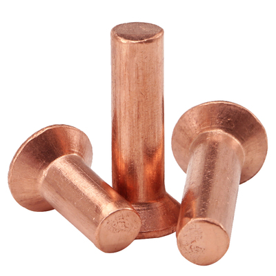 紫铜沉头铆钉敲击式实心平头柳钉