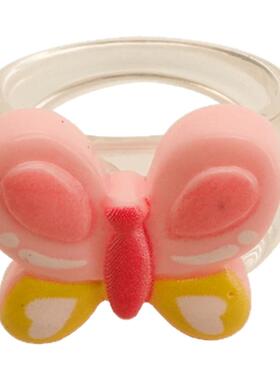 甜美叠戴小蝴蝶戒指多巴胺可爱