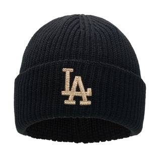 MLB官方 官方冬季保暖帽子男女同款绒线帽新款毛线帽 3ABNM0756