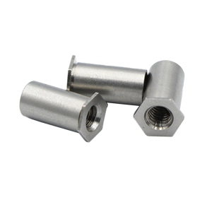 304不锈钢盲孔压铆螺柱BSOS-M2M2.5M3M4M5M6压铆螺母柱件压板螺柱