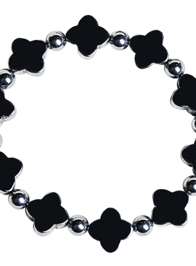 太赫兹高纯硅能量石四叶草手链