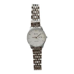 新款时尚经典女士手表简约超薄百搭气质精致防水双日历钢带女款表