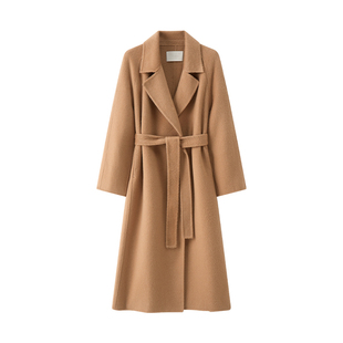 TEASEL「阿拉善绒章」ROW风JI简轻柔保暖100纯幼骆驼绒双面呢大衣