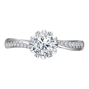 DRBELIEVE系列雪之蜜恋求婚钻戒结婚钻石铂金女戒群镶婚戒WJ0068