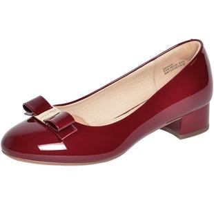 REEMOOR睿慕方扣婚鞋2026年春季新款软底漆皮单鞋舒适气质跟鞋女