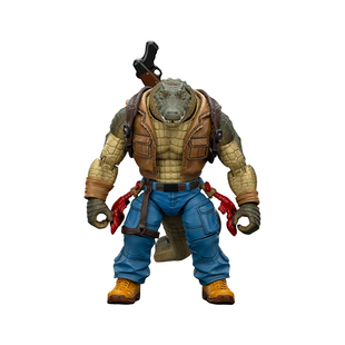 JOYTOY暗源 忍者神龟 大鳄鱼皮头 机械龟金属头 可动兵人手办礼物