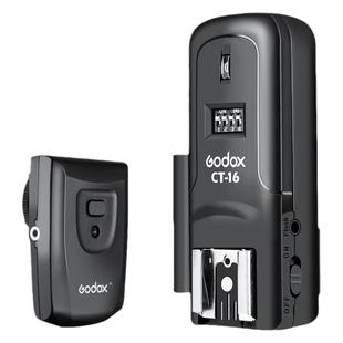 Godox神牛CT16无线引闪器 机顶闪光灯tt520ii发射器 外拍灯影室灯通用无线触发器适用于佳能尼康相机引闪器