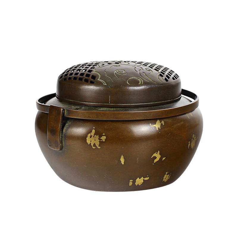 仿古紫铜熏香炉摩康堂