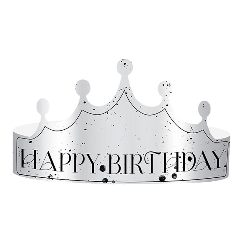 生日帽网红INS折叠帽子 成人儿童周岁派对生日帽蛋糕皇冠头饰定制