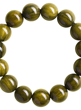 【热销3000+】天然老绿檀木手串