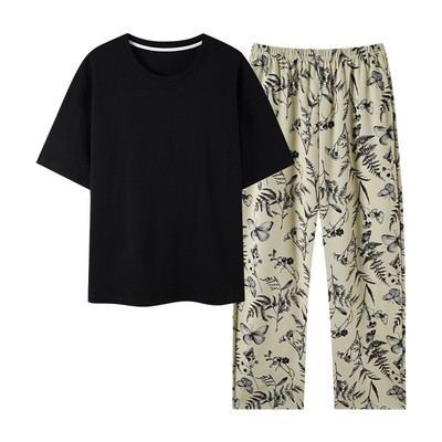 法百莲女士纯棉睡衣家居服可调节