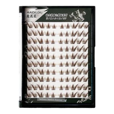 免胶黑棕九尾兔假睫毛麦丢丢