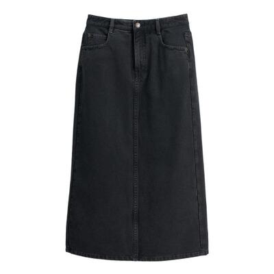 素然WHM平纹帆布五袋直身半裙
