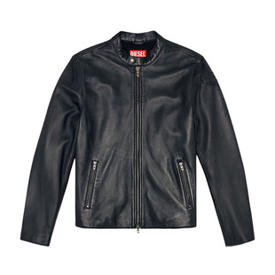 Diesel迪赛 男士时尚休闲潮牌真皮机车夹克外套皮衣 A14436 0AJIR
