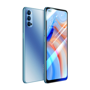 适用opporeno4钢化膜opporeno4se5g手机膜0pp0reno4pro全屏opporenose4se防蓝光opporeo防爆oppo玻璃opopreno