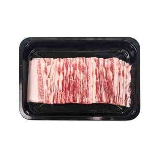 原切带皮五花肉片烤肉火锅食材套餐烧烤半成品商用新鲜冷冻土猪肉