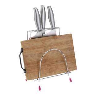 刀架不锈钢砧板架厨房用品沥水菜刀架多功能砧板架两用收纳置物架