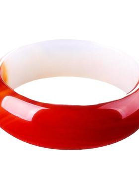 天然女玛瑙加宽加厚送证书手镯