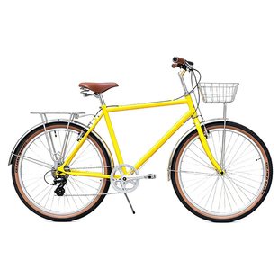 DayDayBike复古自行车26寸8速变速买菜代步车城市旅行钢架通勤车