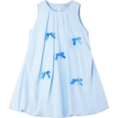 【海盐冰淇淋】莱赛尔凉感 蝴蝶结花苞连衣裙度假沙滩甜美女童夏