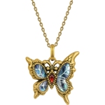 MONOLOGUE独白复古黄金古巴比伦流光蝴蝶吊坠MR1768送情人节礼物